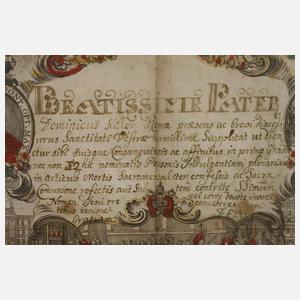 Ablassbrief Papst Pius VI. von 1776