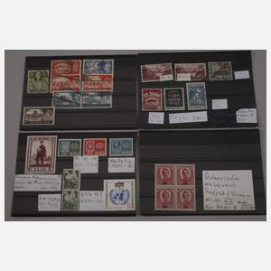 Konvolut Briefmarken-Spitzen