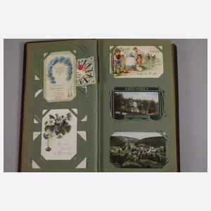 Zwei Ansichtskartenalben Varia