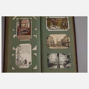 Zwei Ansichtskartenalben Varia