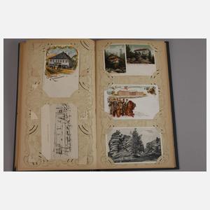 Zwei Ansichtskartenalben Varia