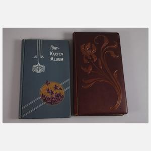 Zwei Ansichtskartenalben Varia