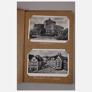 Drei Postkartenalben Deutschland, Kassel, Sport