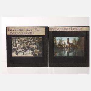 Konvolut Glasdias Berlin, Potsdam, Ostdeutschland