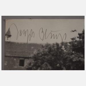 Fotodruck mit Autograph Prof. Joseph Beuys