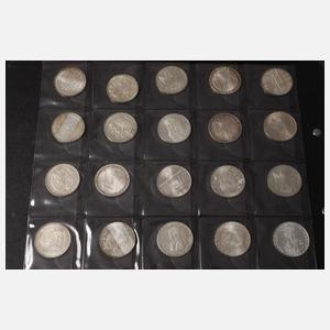 Konvolut 5 DM BRD Silber-Gedenkmünzen