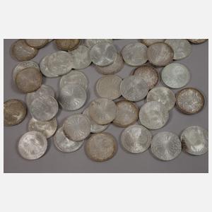 Konvolut 10 DM BRD Silber-Gedenkmünzen