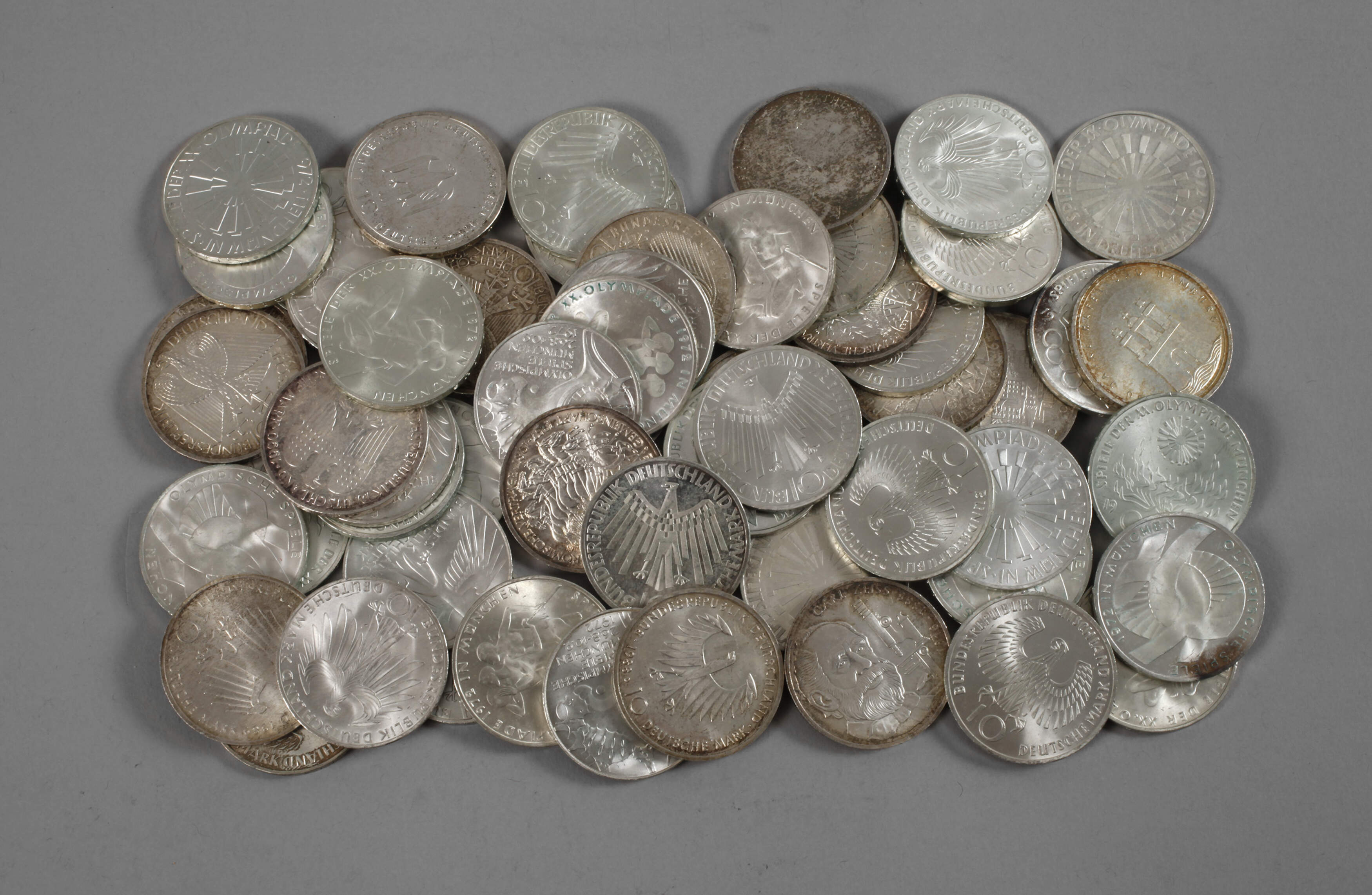 Konvolut 10 DM BRD Silber-Gedenkmünzen