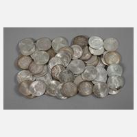 Konvolut 10 DM BRD Silber-Gedenkmünzen111