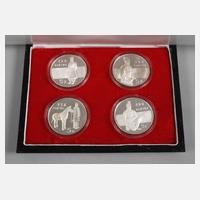 Vier Silbermünzen China111