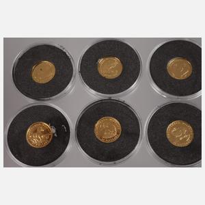 Elf Goldmünzen
