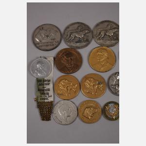 Konvolut Medaillen Sport und Tierzucht