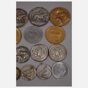 Konvolut Medaillen Sport und Tierzucht