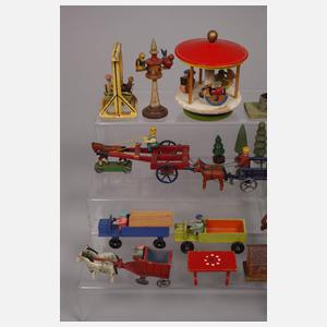 Umfangreiches Miniaturdorf Erzgebirge