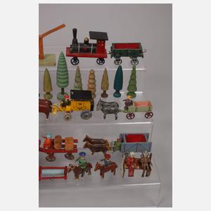 Umfangreiches Miniaturdorf Erzgebirge