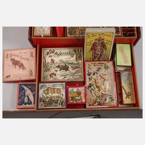 Großer französischer Spielekoffer "Jeux"
