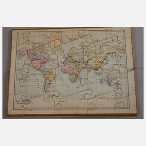 Französisches Puzzlespiel "Atlas Géographique"