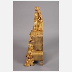 Große Bronzependule Delamar á Paris