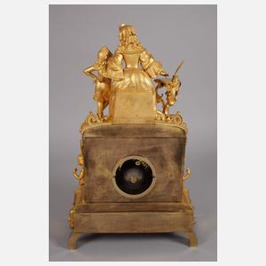 Große Bronzependule Delamar á Paris