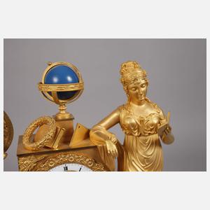 Bronzependule Allegorie der Wissenschaft