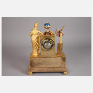 Bronzependule Allegorie der Wissenschaft
