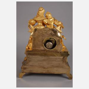 Feine Figurenpendule Bronze