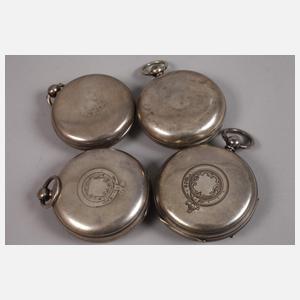 Sammlung von sieben englischen Schlüsseluhren