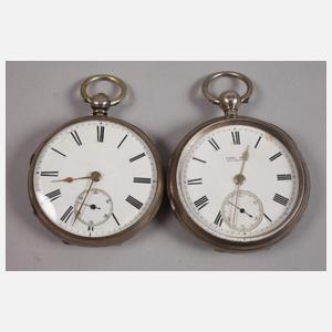 Sammlung von sieben englischen Schlüsseluhren