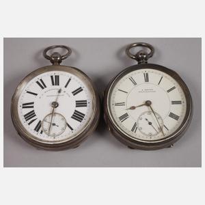 Sammlung von sieben englischen Schlüsseluhren