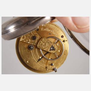 Sammlung von sieben englischen Schlüsseluhren