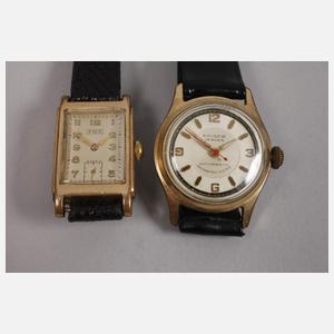 Uhrenkonvolut in Kiste