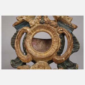 Geschnitzter Uhrenständer