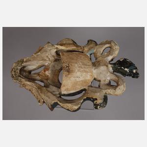 Geschnitzter Uhrenständer