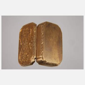 Kleine Golddose mit Adelswappen