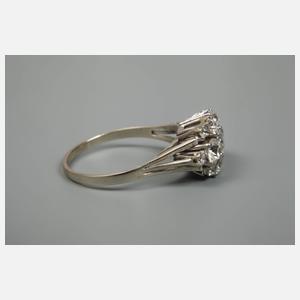 Damenring mit Diamantbesatz