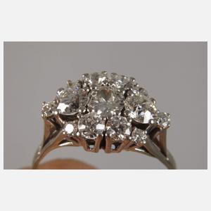 Damenring mit Diamantbesatz