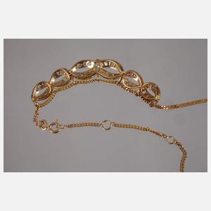 Collier mit Diamanten