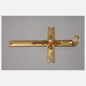 Kreuz mit Diamantrose