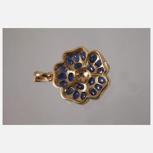 Anhänger mit Saphiren und Brillanten