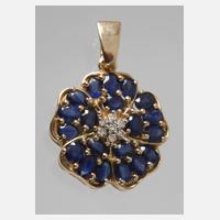 Anhänger mit Saphiren und Brillanten111