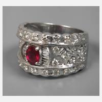 Damenring mit Rubin und Brillanten111