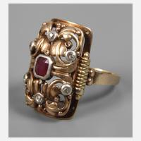 Damenring mit Rubin111