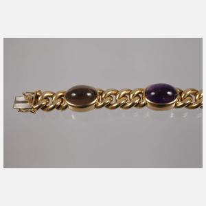 Panzerarmband mit Steinbesatz