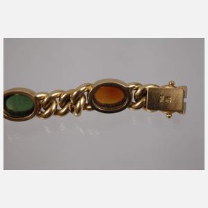 Panzerarmband mit Steinbesatz