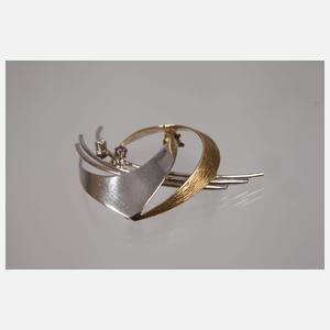 Brosche mit Steinbesatz