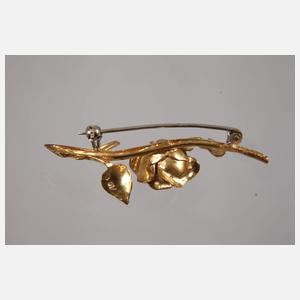 Brosche als Rosenzweig