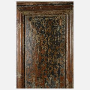 Bemalter barocker Hallenschrank