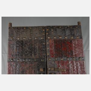 Paar große Türblätter