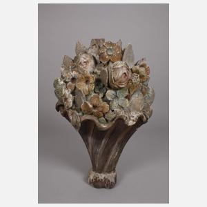 Paar geschnitzte Wandappliken