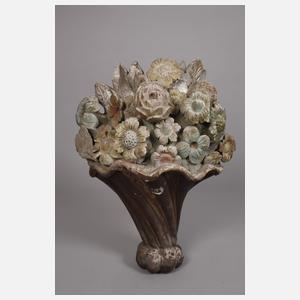 Paar geschnitzte Wandappliken